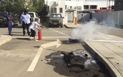 ABIS staff get fire fighting training!