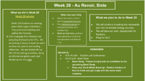 Week 28: Au revoir Sixte